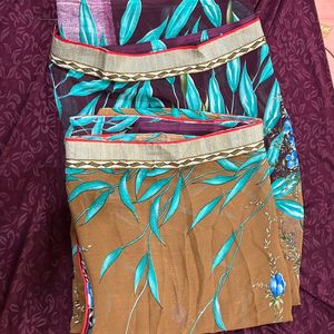 Combo Of 4 Printed Sarees