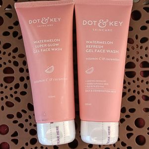 Dot & Key Combo Of Watermelon Gel Face Wash