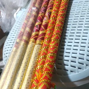 New Garba 3 Pair Sticks Dandiya Total 6