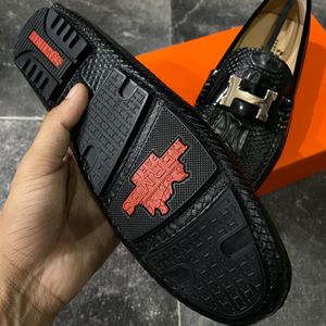 Men’s Hermes Croco Leather Top Quality Loafer