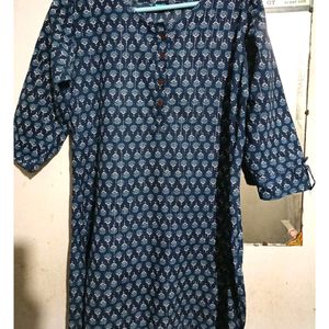 Beautiful Blue Short Kurti