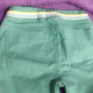 Korean Green Pants for Girls