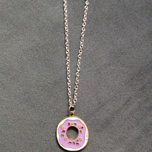 Doughnut Pendant Necklace