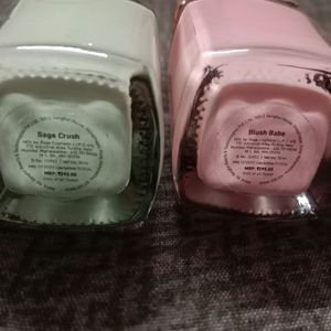 My Glamm Pastel Color Nail Polish (Pink & Green)