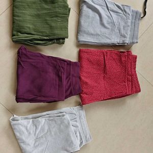 Combo Of 5 Track/Night Pants For Women