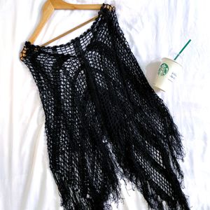 Pinterest Black Up & Down Shrug