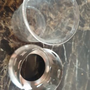 Coffee Or Tea Glass With Stainless Steel Base