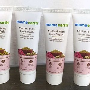 Mamaearth Multani Mitti Face Wash Pack Of 4