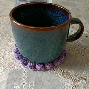 2pcs Crochet Tulip Tea Coaster Set