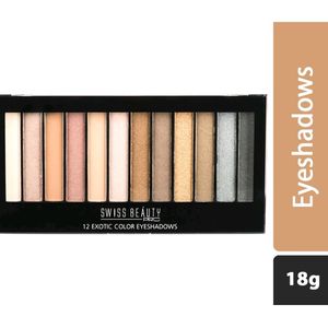 SWISS BEAUTY-PRO 12 Exotic Colour Eyeshadow WESTERN