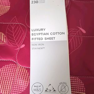 M&S Egyptian Cotton Bedsheet (King)