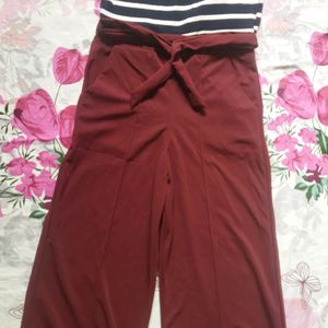 Vibrant Burgundy Jumpsuit