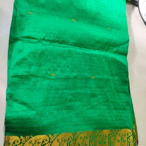 Elegant Green Polysilk Saree - Limited Offer!