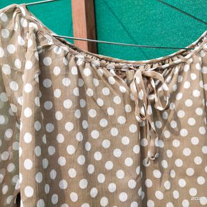 White Spots Top For Women