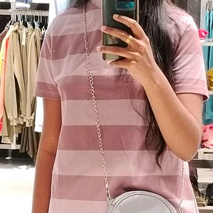 Pink Colour High Neck Top