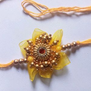 Floral Designer Rakhi for Bhaiya Bhabhi Rakshaband