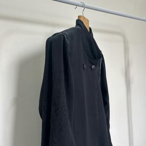 Black Long Vintage Coat