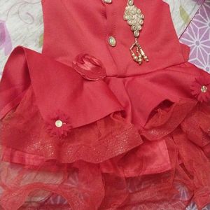 Red Baby Frock