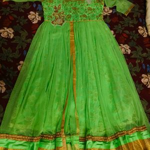 New Green Long Ethnic Gown