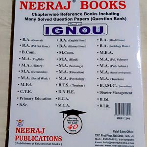 Combo of 2 Ignou Books