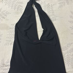 Black halter neck Top