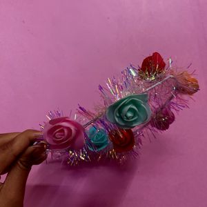 Flower Designed Hair Band With Lights