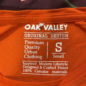 OAK VALLEY:- Orange T-shirt (1-2 Time Used)