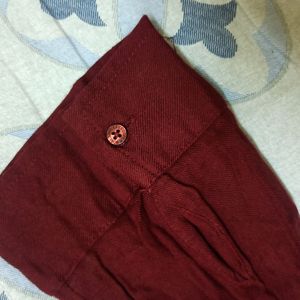 LeeCooper Maroon Long Buttoned Shirt