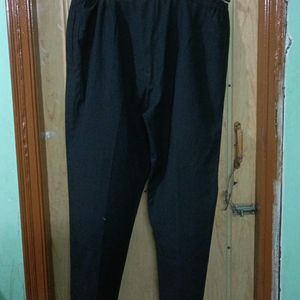 Black Trousers With Side Slit