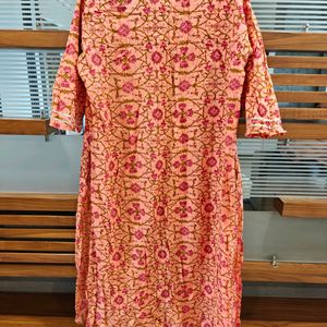 Coral Colour Kurta