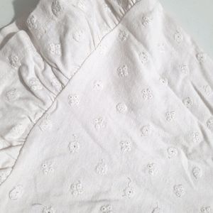 MINI WHITE SLEEVLESS COTTON DRESS