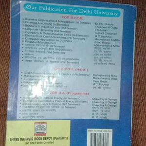 Cost Accounting Book For Bcom Hons Sem4