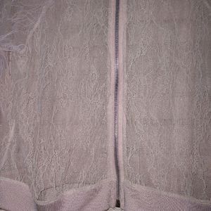 ZARA Peach net Shrug