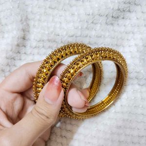 Golden Traditional Bangles.