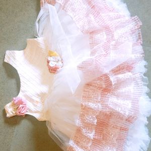 Fancy Frill Frock For 1yr Child