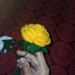 Handmade Crochet Rose in Multiple Colour