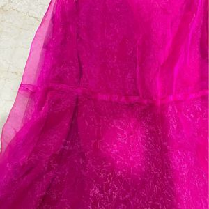 Pink Lehnga Choli With Dupatta