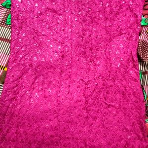 Pink Chikankari Kurti