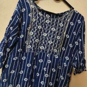 Blue Anarkali Kurta