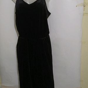 BLACK VELVET JUMPSUIT