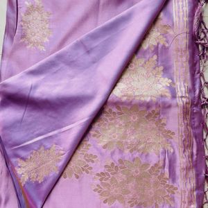 Lavender Silk Saree