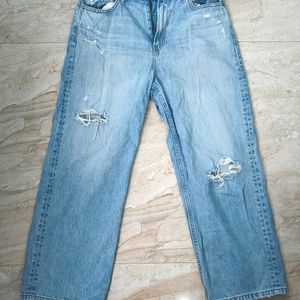 UNIQLO ripped Baggy Jeans