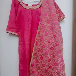 Rose Gold Kurta Set