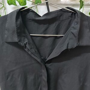 Black button up shirt