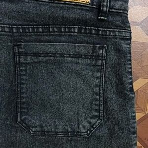 Charcoal Grey Cargo Jeans