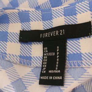 Forever 21 Gingham Print A Line Skirt