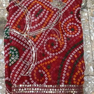 Bandhani Georgette Saree