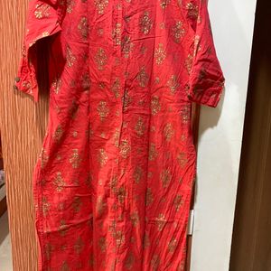 Women Straight Kurti With One Pocket