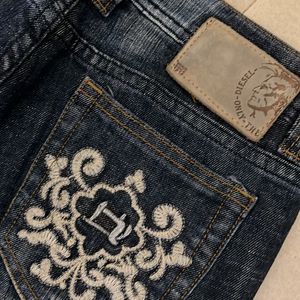 Bell Bottom Diesel Brand  Dark Blue Jeans