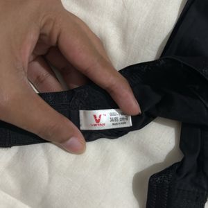 V Star Black Bras